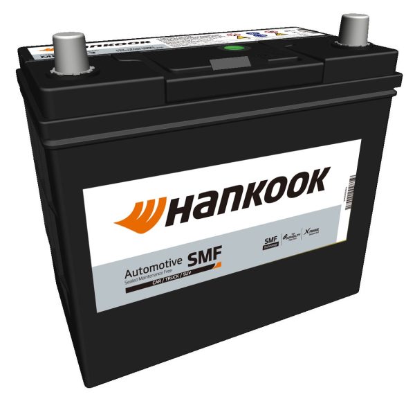 Baterie auto HANKOOK SMF MF54551, tensiune 12 V, amperaj 45 Ah, curent pornire 360 A, borne subtiri, stanga plus