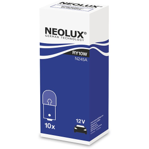 Set 10 becuri auto auxiliar NEOLUX N245A, 12V, RY10W, BAU15S, se vinde la set de 10 bucati/pret pe bucata
