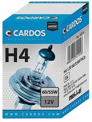 Bec halogen K2 Cardos AH416, H4, 12V, 60/55W, P43t