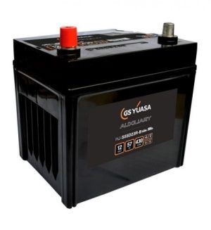 Baterie auto YUASA AUXILIAR HJ-S55D23R-B, 12 V, 57 Ah, 430 A, 220 x 171 x 227 mm, borna inversa stanga +