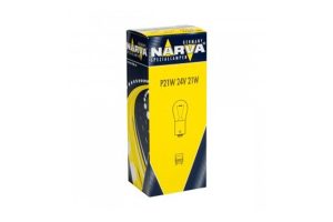 Set 10 bucati becuri camion, semnalizare, 24 V, P21W, NARVA 78166