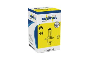 Bec far NARVA 48881 H4, tensiune 12 V, P43T, putere 60/55W