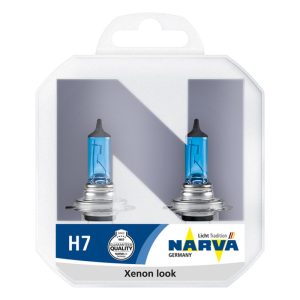 Set 2 becuri far H7 55W 12 V, Range Power White NARVA 48607RPNVAS2