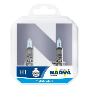 Set 2 becuri far H1 55W 12 V, Range Power Blue NARVA 48630RPNVAS2