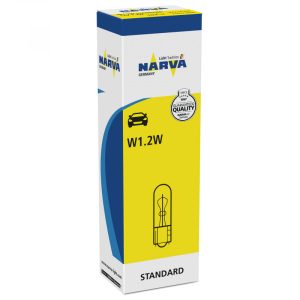Set 2 becuri W1.2W 12 V, blister, NARVA 17037NVAB2