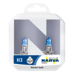Set 2 becuri far H3 55W 12 V, Range Power White NARVA 48602RPNVAS2