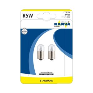 Set 2 becuri R5W 12 V, blister, NARVA 17171NVAB2
