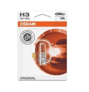 Bec far faza lunga 12 V, H3 55 W, original, blister, 1 bucata, OSRAM 64151-01B