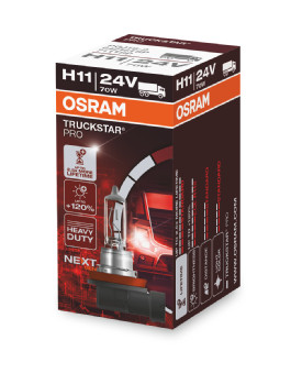 Bec camion far faza lunga 24 V, H11 70 W Truckstar Pro Plus120, Nextgen OSRAM 05143