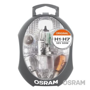 Set becuri auto de rezerva 12 V, H1/H7 OSRAM CLK H1/H7