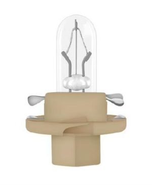 Bec bord BX8.4D, soclu bej, 12 V, 1.5W, OSRAM 2452MFX6, se vinde la set de 10 bucati/pret pe bucata