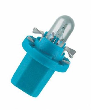 Bec bord BX8.5D soclu albastru 12 V, 1.2 W, set 10 bucati, OSRAM 2721MFX