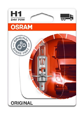 Bec camion far faza lunga 24 V, H1 70 W, original, blister, 1 bucata, OSRAM 64155-01B