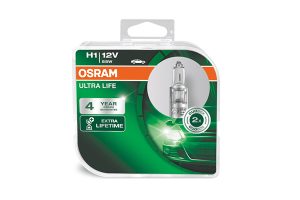 Set 2 becuri 12 V, H1 55 W Ultra Life OSRAM 64150ULT-HCB