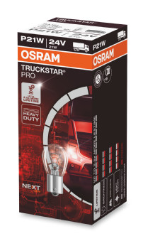 Bec camion semnalizator 24 V, P21W Truckstar Pro Plus100, set 10 bucati, OSRAM 35566