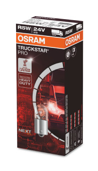Bec camion semnalizator 24 V, R5W Truckstar Pro Plus100, set 10 bucati, OSRAM 35570