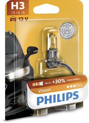 Bec proiector H3 12 V, Vision, blister, PHILIPS 12336PRB1