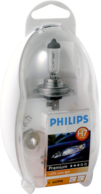 Set becuri auto de rezerva H7 PHILIPS 55474EKKM, Easykit, 12 V