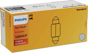 Bec bord Festoon T15X43 12 V, 15W, PHILIPS 12850CP