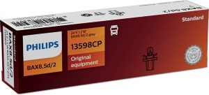 Set 10 becuri B8.5D/2 Grey PHILIPS 13598CP