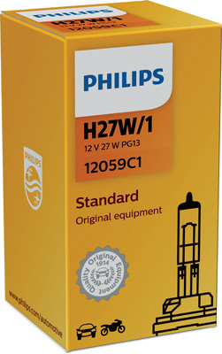 Bec proiector ceata H27W/1 12 V, Pg13 Vision PHILIPS 12059C1