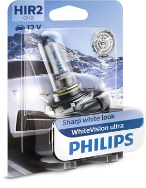 Bec far principal HIR2 Px22D 55W 12 V, White Vision Ultra PHILIPS 9012WVUB1