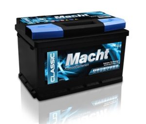 Baterie auto MACHT 25348, tensiune 12 V, amperaj 75 Ah, curent pornire 680 A, 278 x 175 x 190 mm