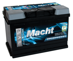 Baterie auto MACHT Silver Power 25873, tensiune 12 V, amperaj 55 Ah, curent pornire 560 A, 207 x 175 x 190 mm