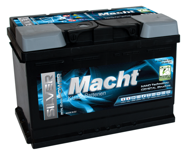 Baterie auto MACHT Silver Power 19541, tensiune 12 V, amperaj 50 Ah, curent pornire 510 A, 207 x 175 x 175 mm