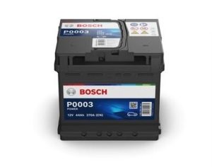 Baterie auto, de pornire, BOSCH Power Line 0092P00030, tensiune 12 V, amperaj 44 Ah, curent pornire 370 A, borna inversa stanga +