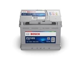 Baterie auto, de pornire, BOSCH Power Line 0092P01050, tensiune 12 V, amperaj 55 Ah, curent pornire 460 A, borna normala dreapta +