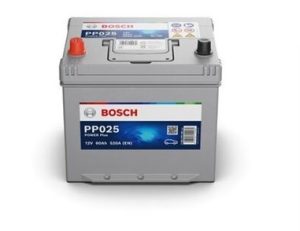 Baterie auto, de pornire, BOSCH Power Plus Line 0092PP0250, tensiune 12 V, amperaj 60 Ah, curent pornire 520 A, borna inversa stanga +