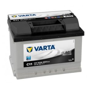 Baterie auto VARTA Black Dynamic C11 553401050 3122, tensiune 12 V, amperaj 53 Ah, curent pornire 500 A