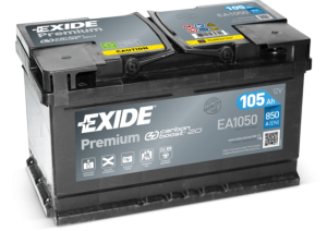 Baterie camion EXIDE Premium EA1050, tensiune 12 V, amperaj 105 Ah, curent pornire 850A