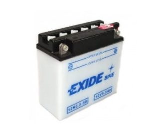 Baterie motocicleta EXIDE Conventional EB12N5.5-3B, tensiune 12 V, amperaj 5.5 Ah, curent pornire 60 A