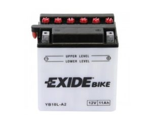 Baterie motocicleta EXIDE Conventional EBYB10L-A2, tensiune 12 V, amperaj 11 Ah, curent pornire 130 A