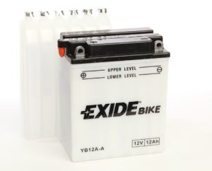 Baterie motocicleta EXIDE Conventional EBYB12A-A, tensiune 12 V, amperaj 12 Ah, curent pornire 165 A