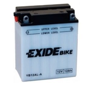Baterie motocicleta EXIDE Conventional EBYB12AL-A, tensiune 12 V, amperaj 12 Ah, curent pornire 165 A