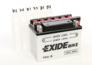 Baterie motocicleta EXIDE Conventional EBYB4L-B, tensiune 12 V, amperaj 4 Ah, curent pornire 50 A