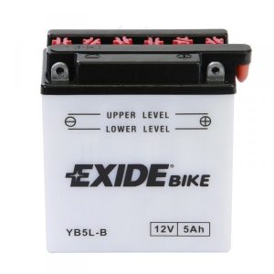 Baterie motocicleta EXIDE Conventional EBYB5L-B, tensiune 12 V, amperaj 5 Ah, curent pornire 65 A