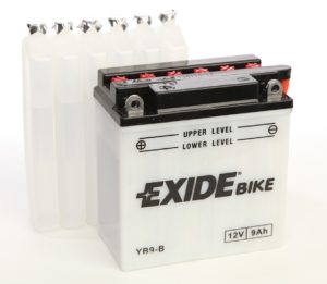Baterie motocicleta EXIDE Conventional EBYB9-B, tensiune 12 V, amperaj 9 Ah, curent pornire 100 A