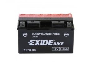 Baterie motocicleta EXIDE Maintenance Free EBYT7B-BS, tensiune 12 V, amperaj 6.5 Ah, curent pornire 85 A