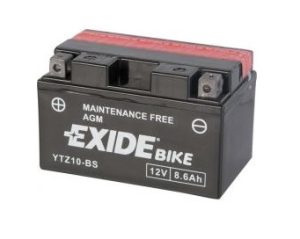 Baterie motocicleta EXIDE Maintenance Free EBYTZ10-BS, tensiune 12 V, amperaj 8.6 Ah, curent pornire 120 A