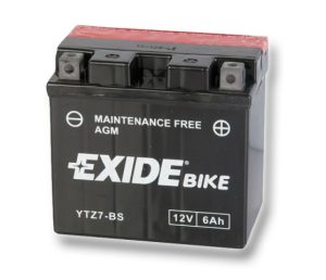 Baterie motocicleta EXIDE Maintenance Free EBYTZ7-BS, tensiune 12 V, amperaj, 6 Ah, curent pornire 70 A
