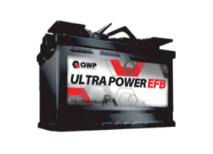 Baterie auto QWP Ultra Power EFB WEP5650 EFB, tensiune 12 V, amperaj 65 Ah, curent pornire 650 A