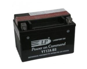 Baterie motocicleta LANDPORT AGM LP YT12A-BS, tensiune 12 V, amperaj 10 Ah, cu pachet acid