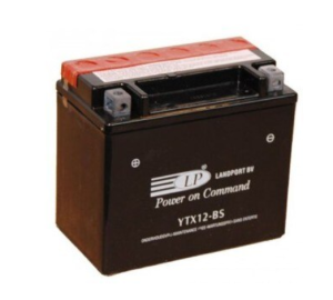 Baterie motocicleta LANDPORT AGM LP YTX12-BS, tensiune 12 V, amperaj 10 Ah, cu pachet acid