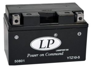 Baterie motocicleta LANDPORT AGM LP YTZ10-S, tensiune 12 V, amperaj 8.6 Ah, cu pachet acid