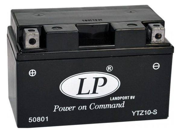 Baterie motocicleta LANDPORT AGM LP YTZ10-S, tensiune 12 V, amperaj 8.6 Ah, cu pachet acid