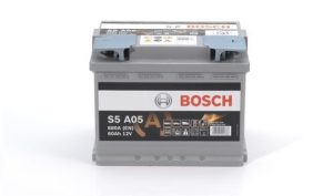 Baterie auto BOSCH 0092S5A050, tensiune 12 V, amperaj 60 Ah, curent pornire 680 A